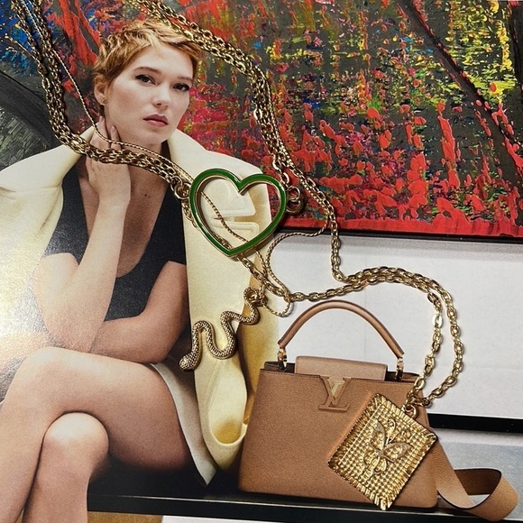 Snake Charm Layered Gold Necklace - Picture 7 of 17